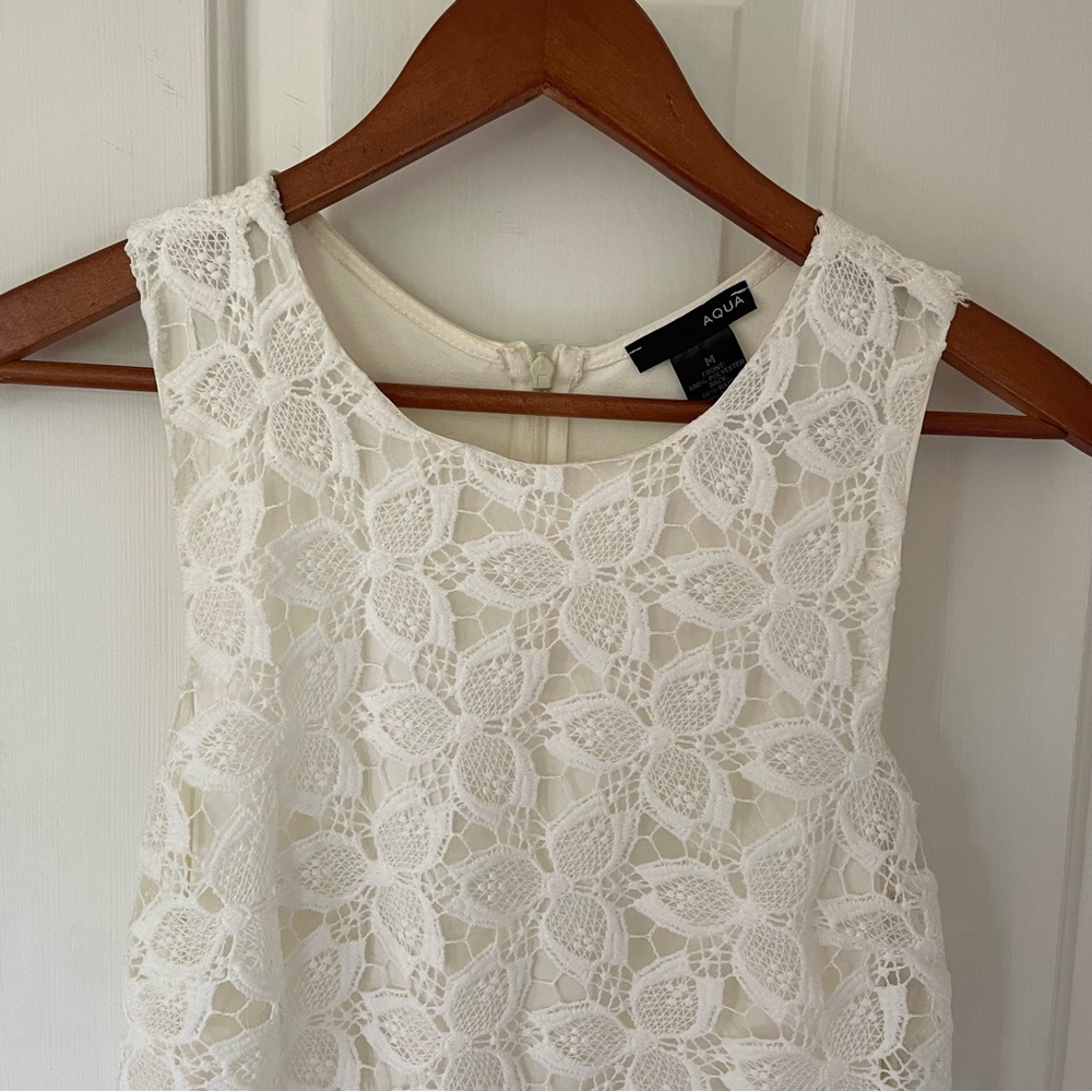 Aqua Medium White Dress - Picture 2 of 6